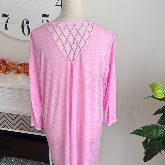 Chic Pink Women's Tunic Top - Picture 2 of 4